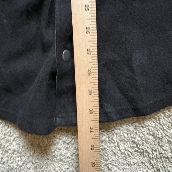 NWT Toad & Co. Men's Kennicott Wool Blend Button Up Shirt Jacket Black Sz Med - Picture 9 of 10